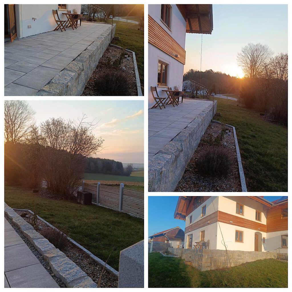 GaLa Bau Granitsteinmauer